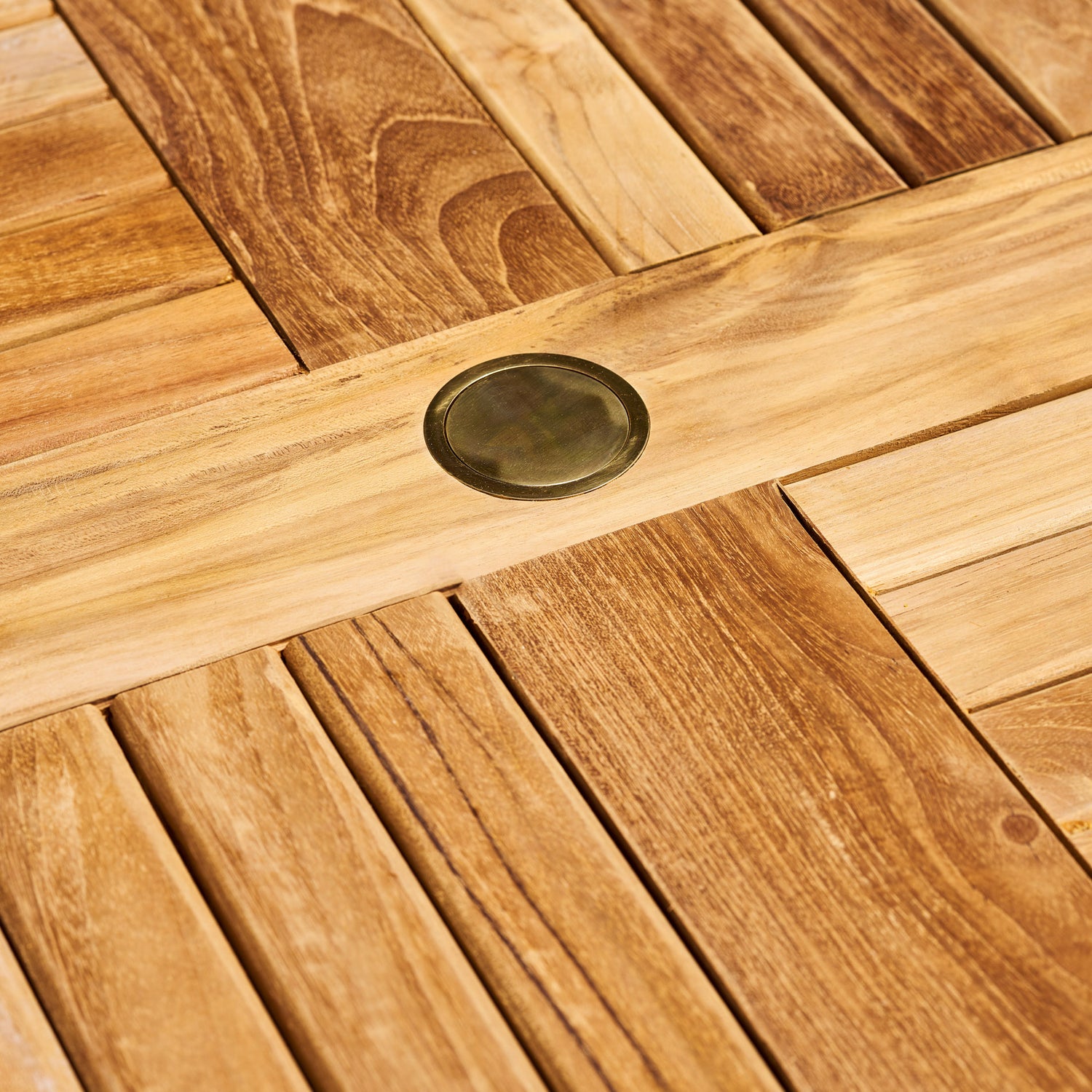 Churn Teak Round Deep Table 210cm