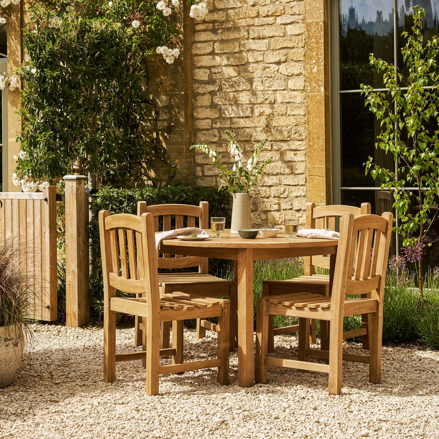 Churn Teak Round Table 120cm