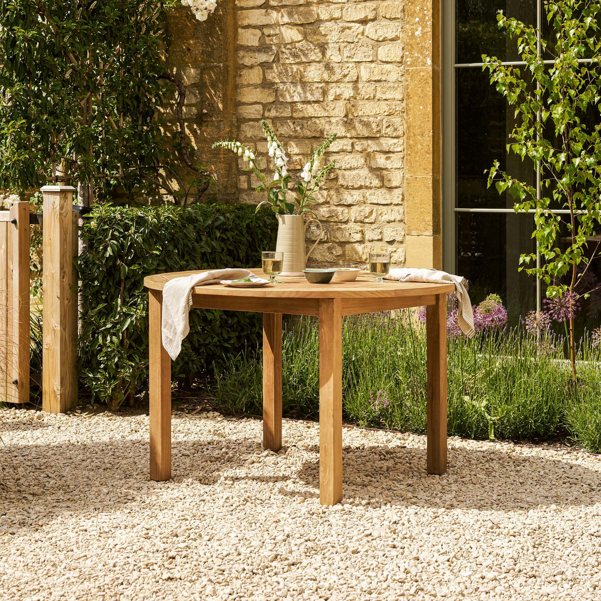 Churn Teak Round Table 120cm