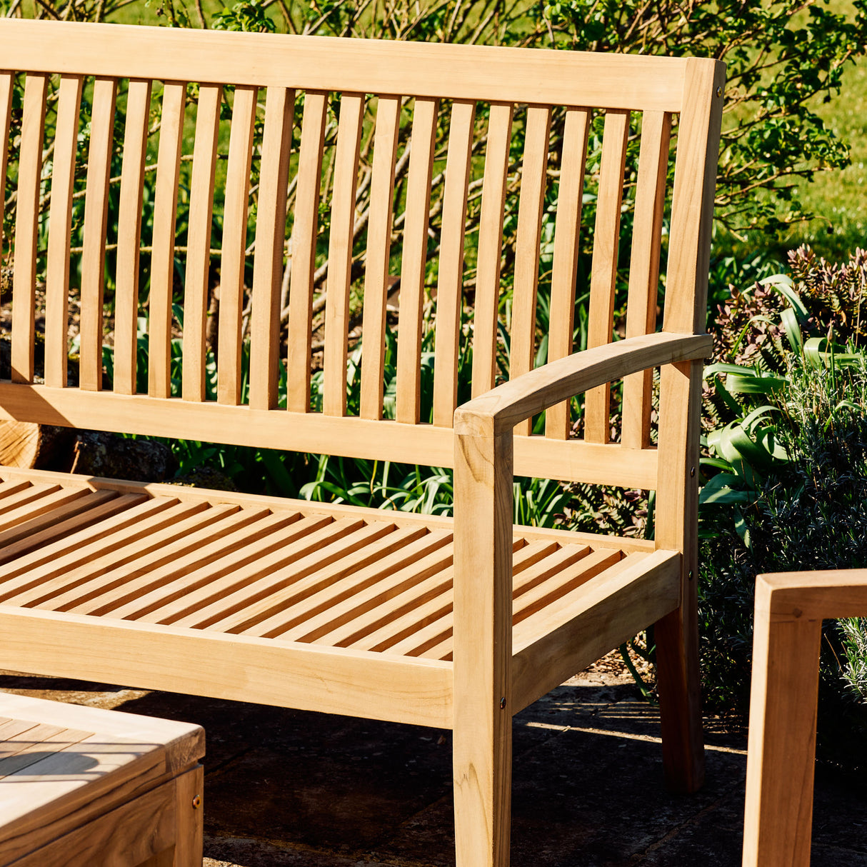 Comfort Teak 4 Seater & Coffee Table Set