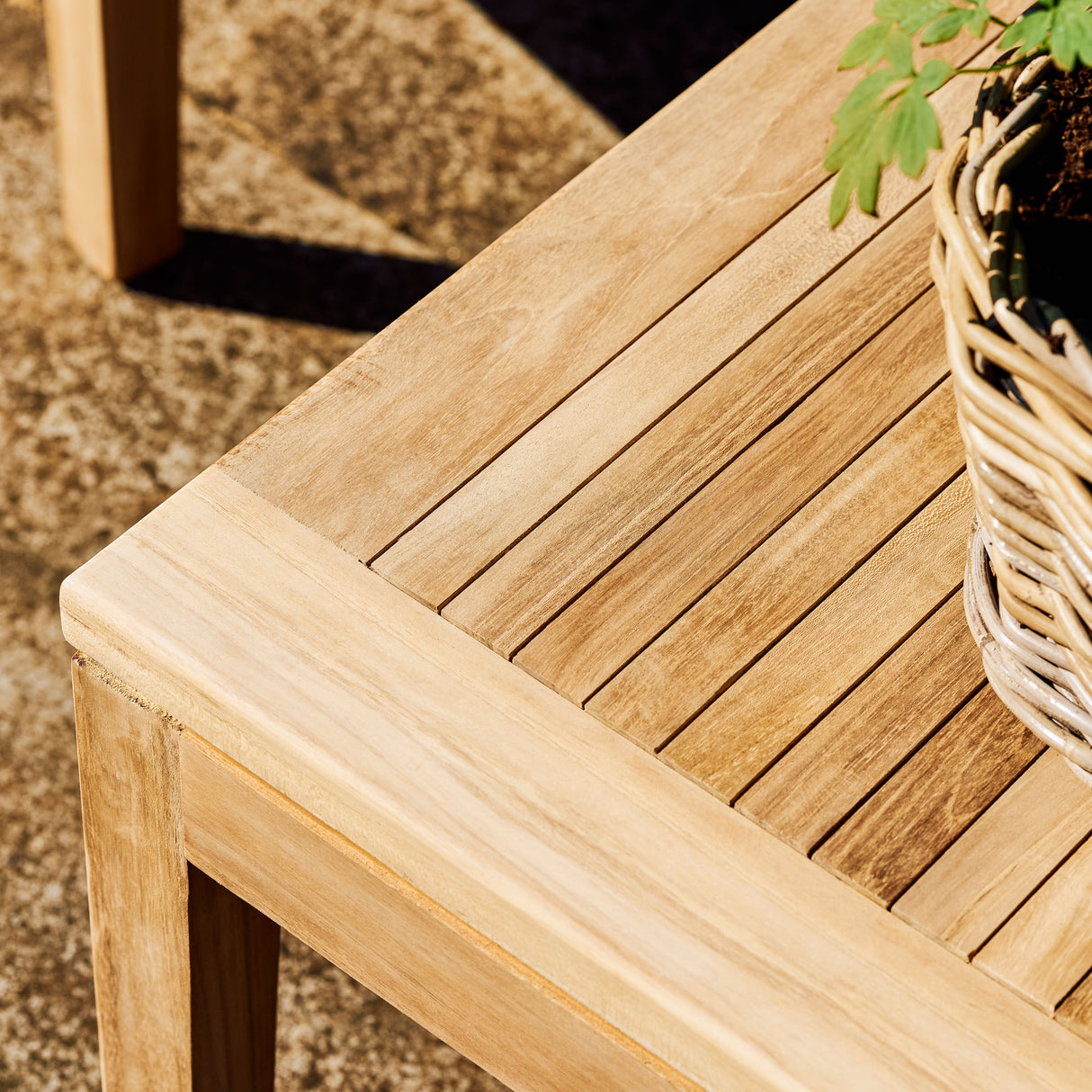 Comfort Teak 4 Seater & Coffee Table Set