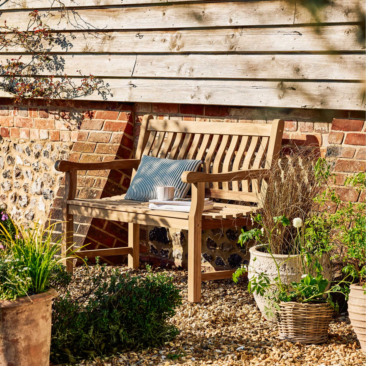 Ergo Teak Bench 2 Seater 120cm