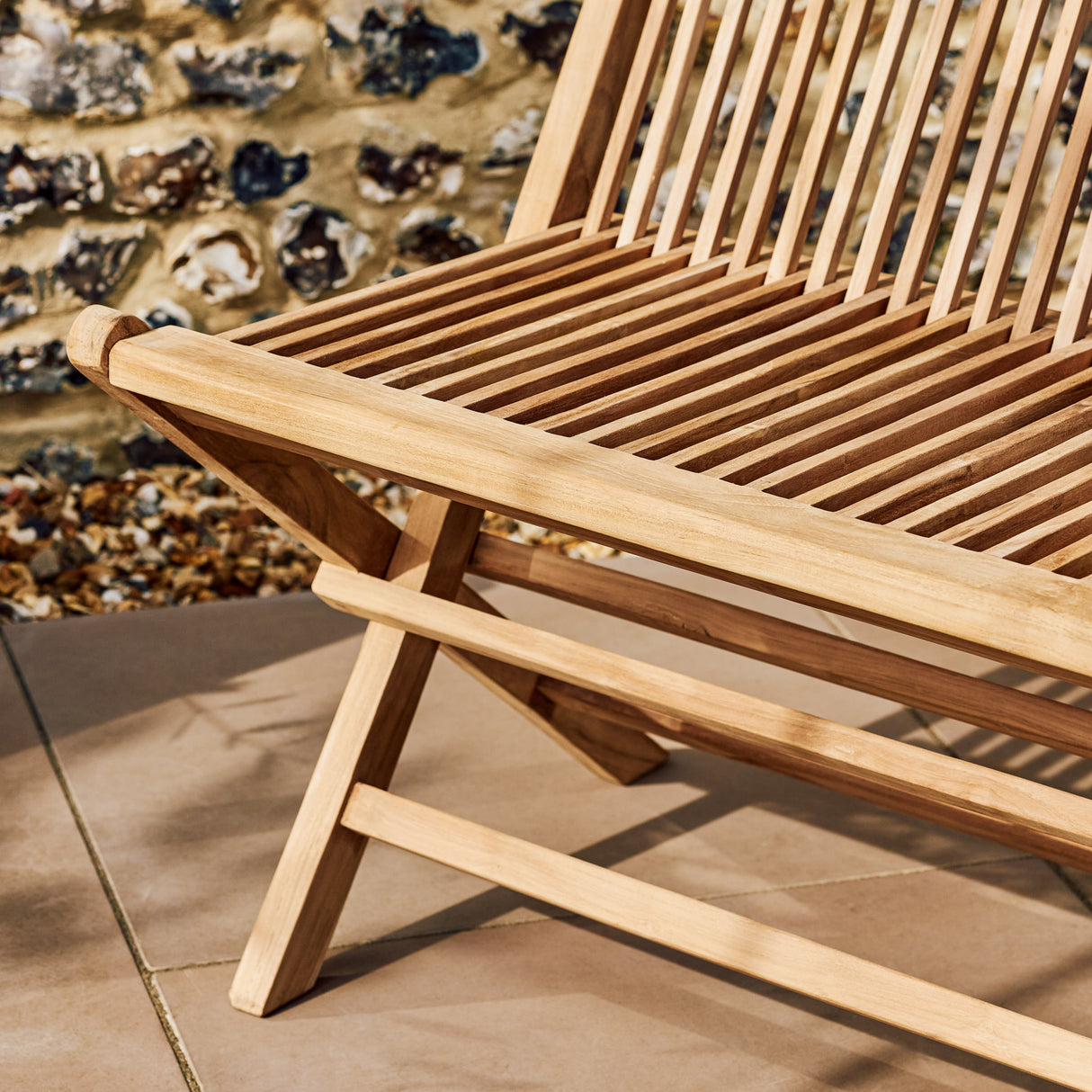 Netherton Teak Folding Bench 2 Seater 120cm