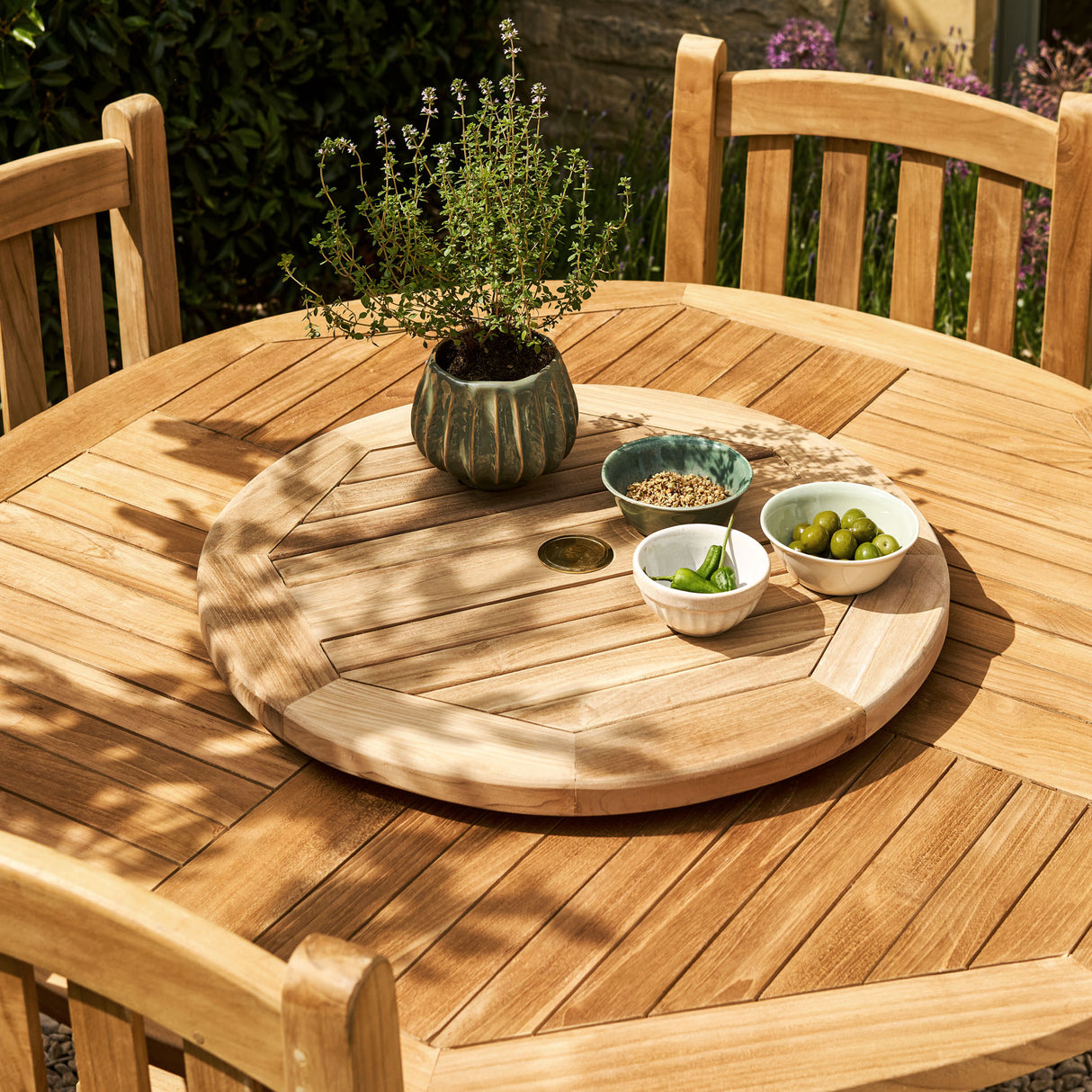 Lazy Susan Teak 60cm