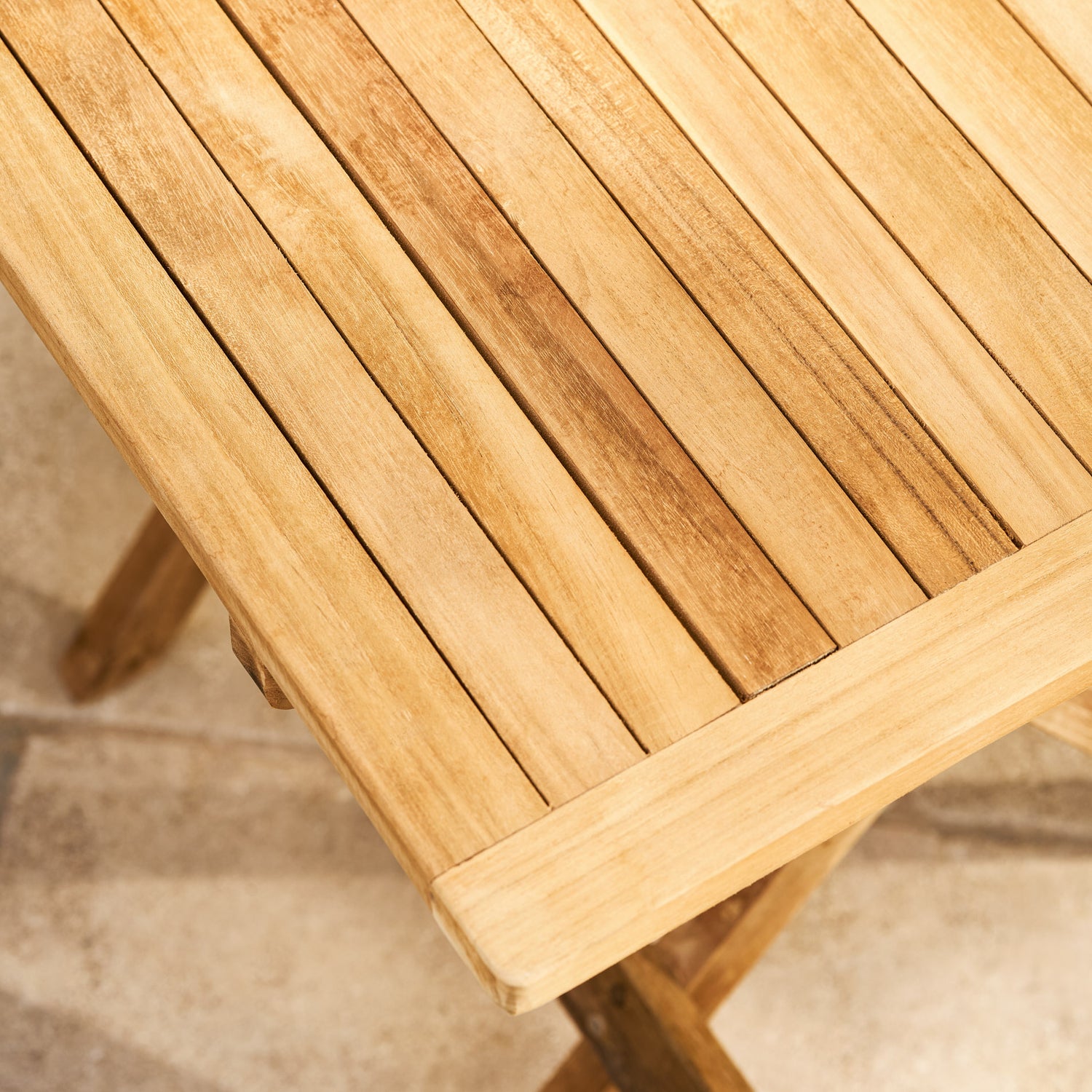 Calcot Teak Square Folding Table 50cm x 50cm