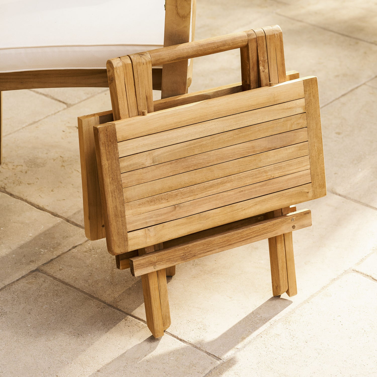 Calcot Teak Square Folding Table 50cm x 50cm