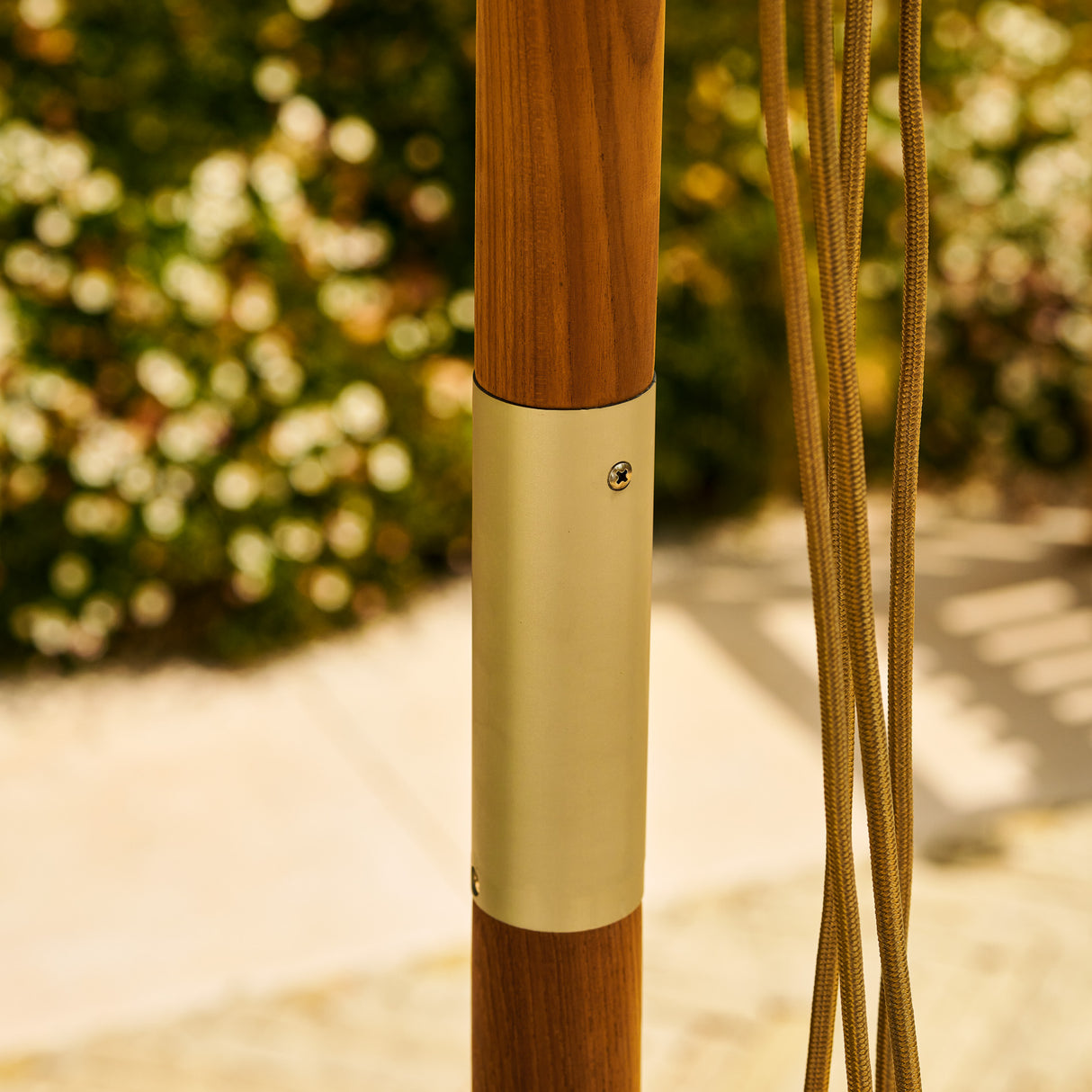 Parasol Teak 3m Blue