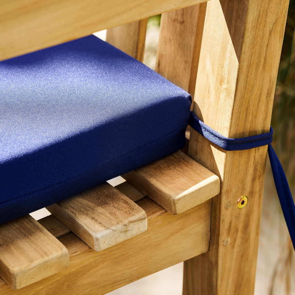 Chair Seat Cushion Large Blue