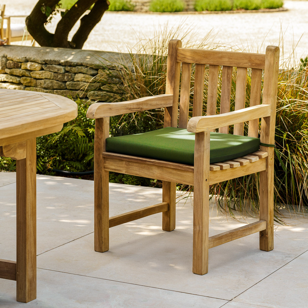 Chair Seat Cushion Large Green