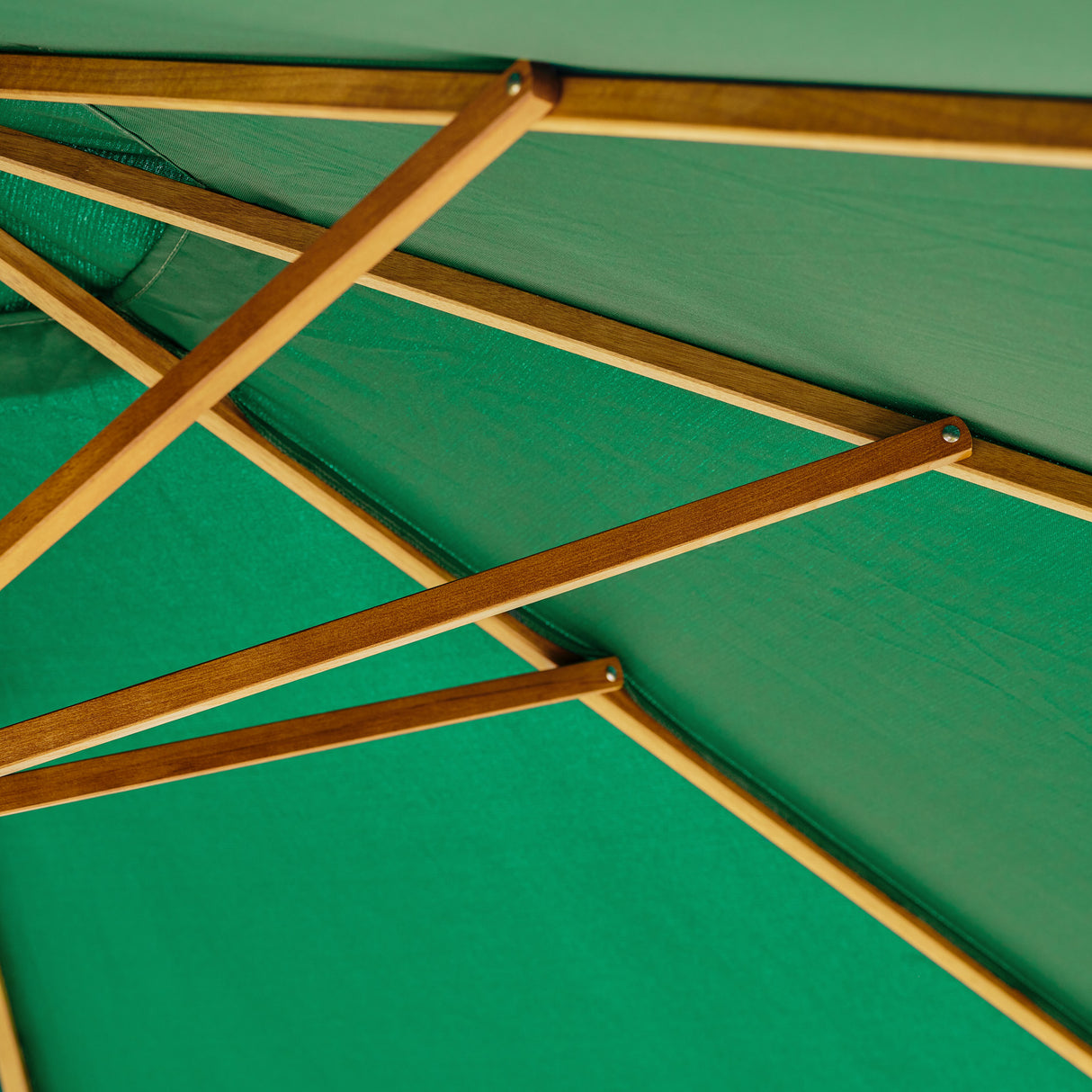 Parasol Solid Wood 3m Green