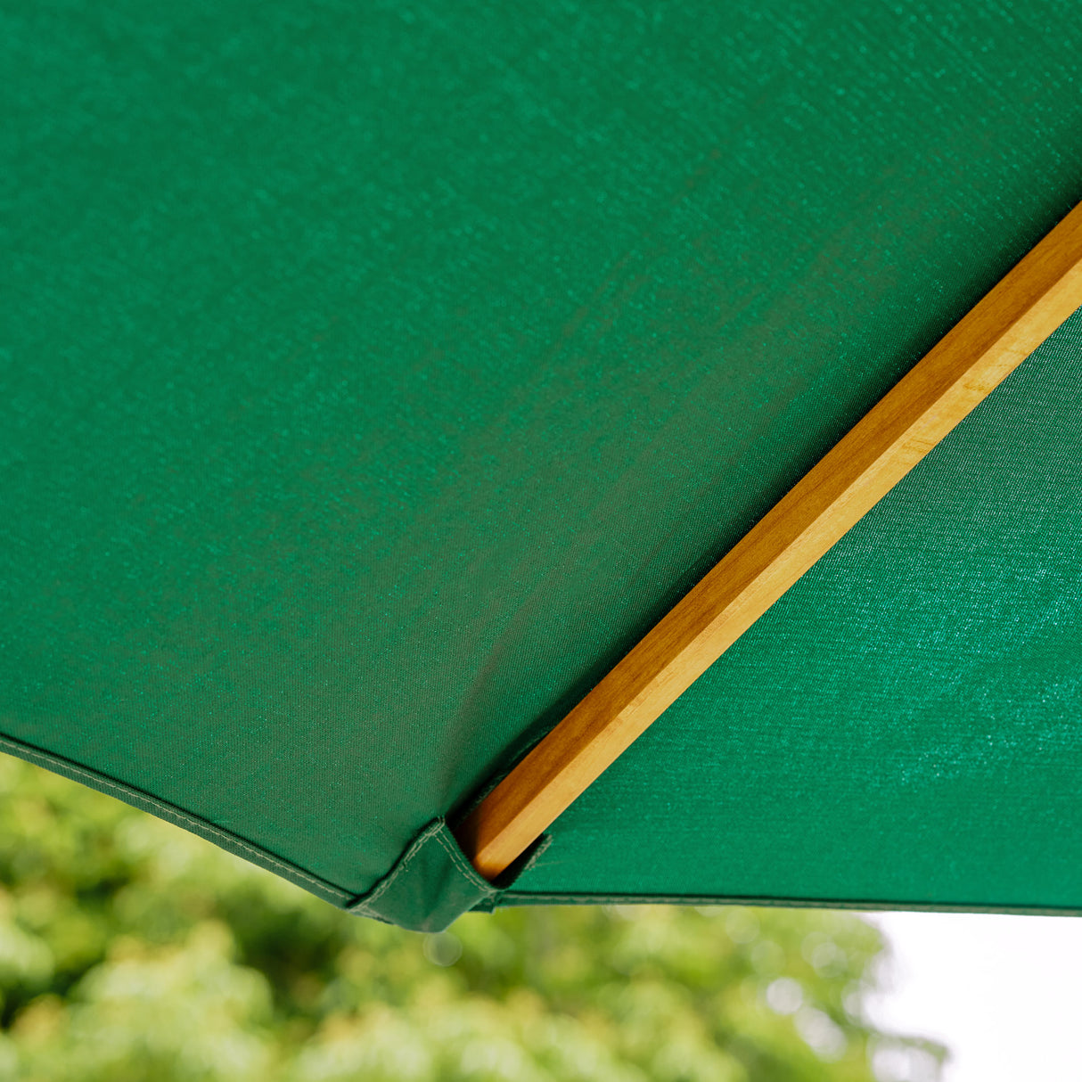 Parasol Solid Wood 3m Green