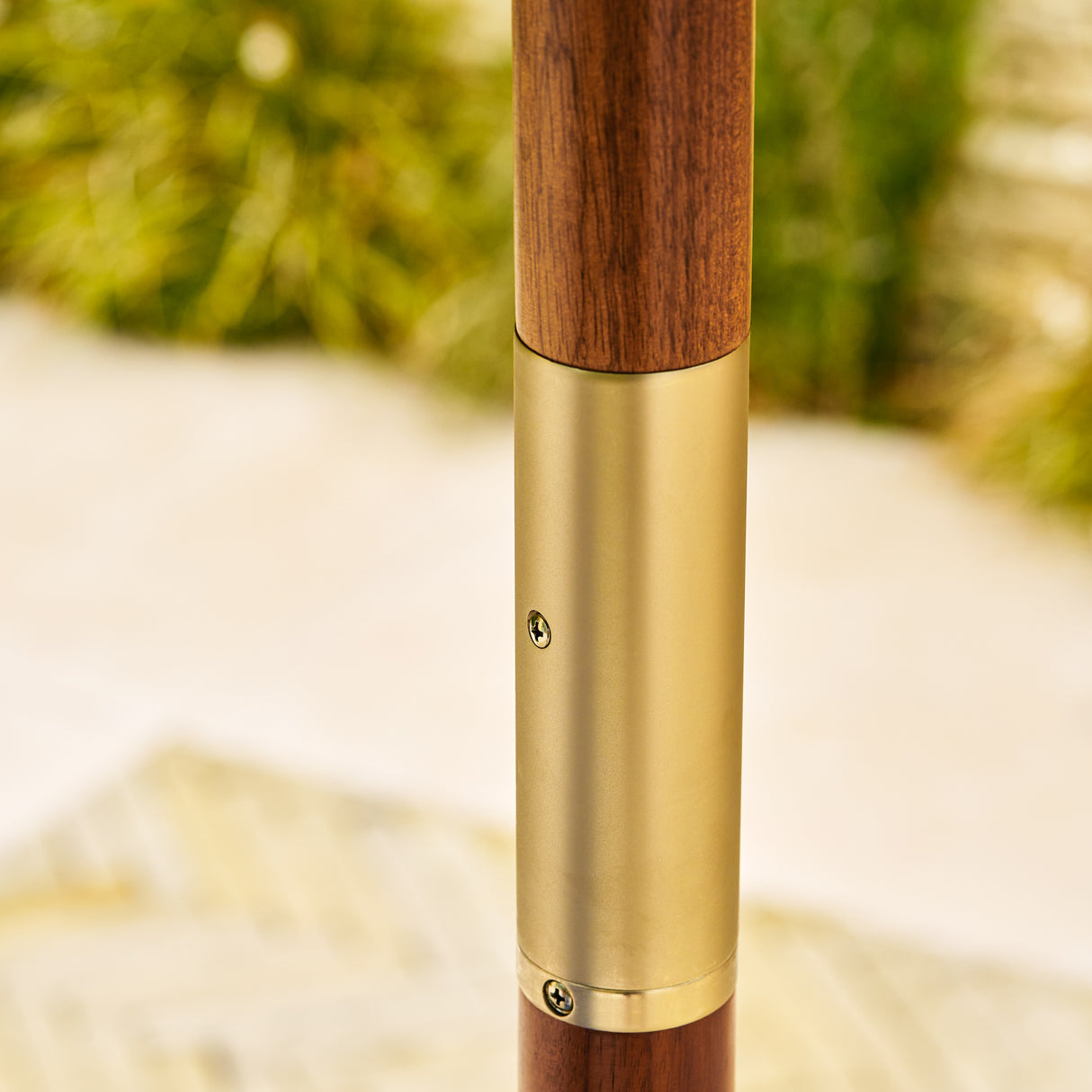 Parasol Solid Wood 3m Green