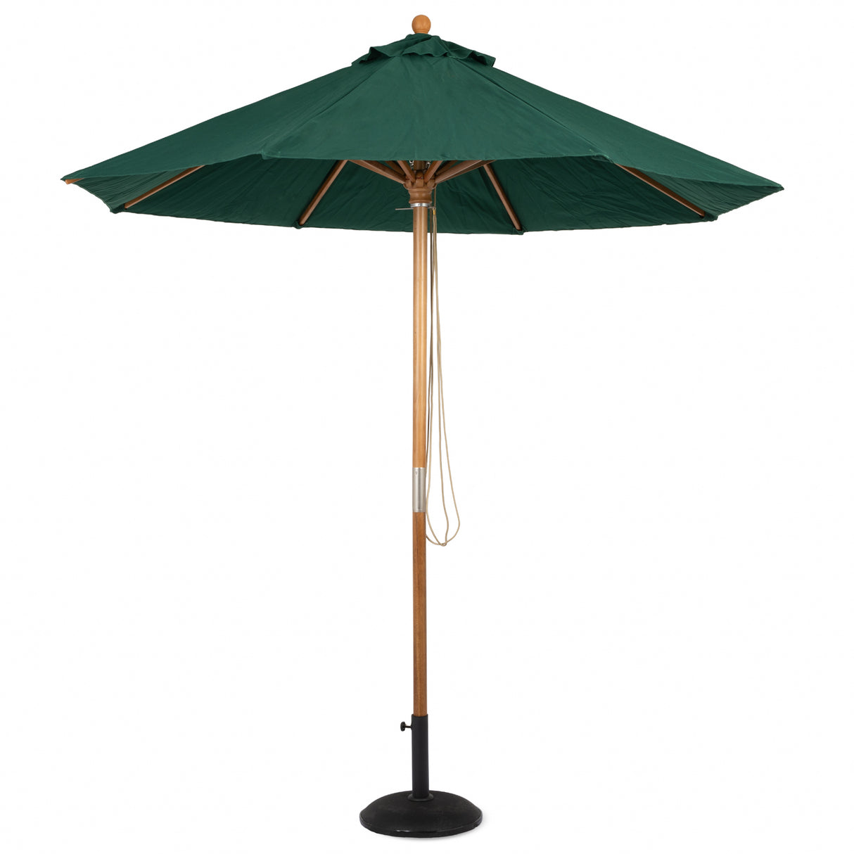 Parasol Solid Wood 2.5m Green