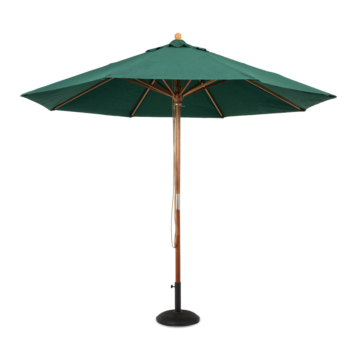 Parasol Solid Wood 3m Green