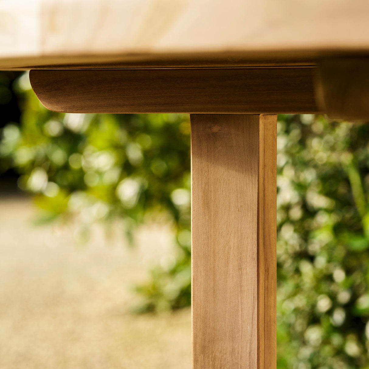 Crummock Round Bar Table - Teak, Natural