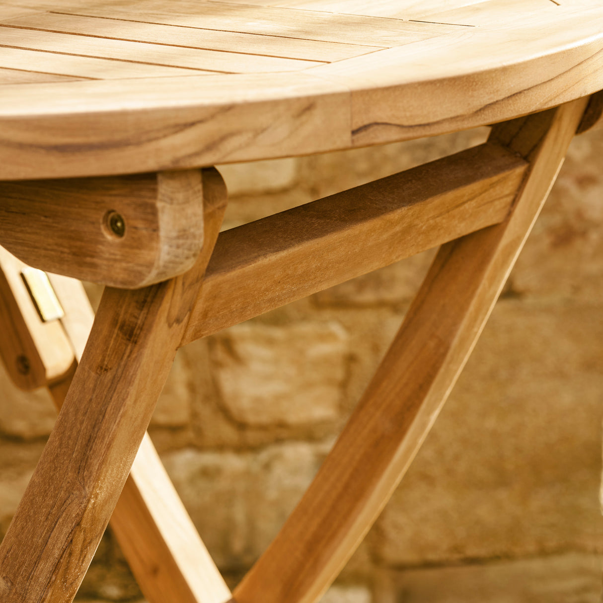 Netherton Folding Bistro Table - Teak, Natural