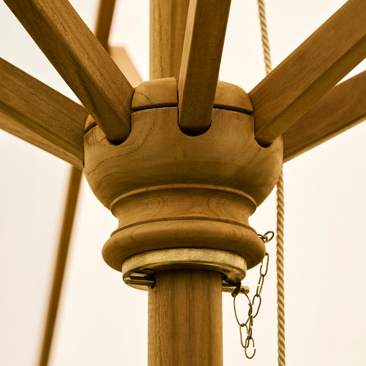 Parasol 3.0M - Teak, Natural