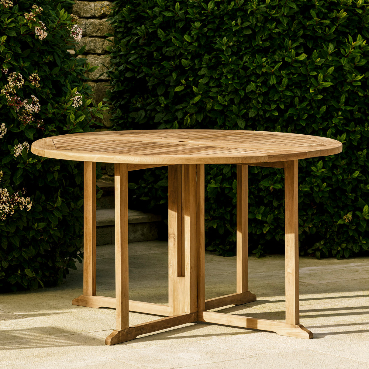 Somerford Folding Dining Table - Teak, Natural