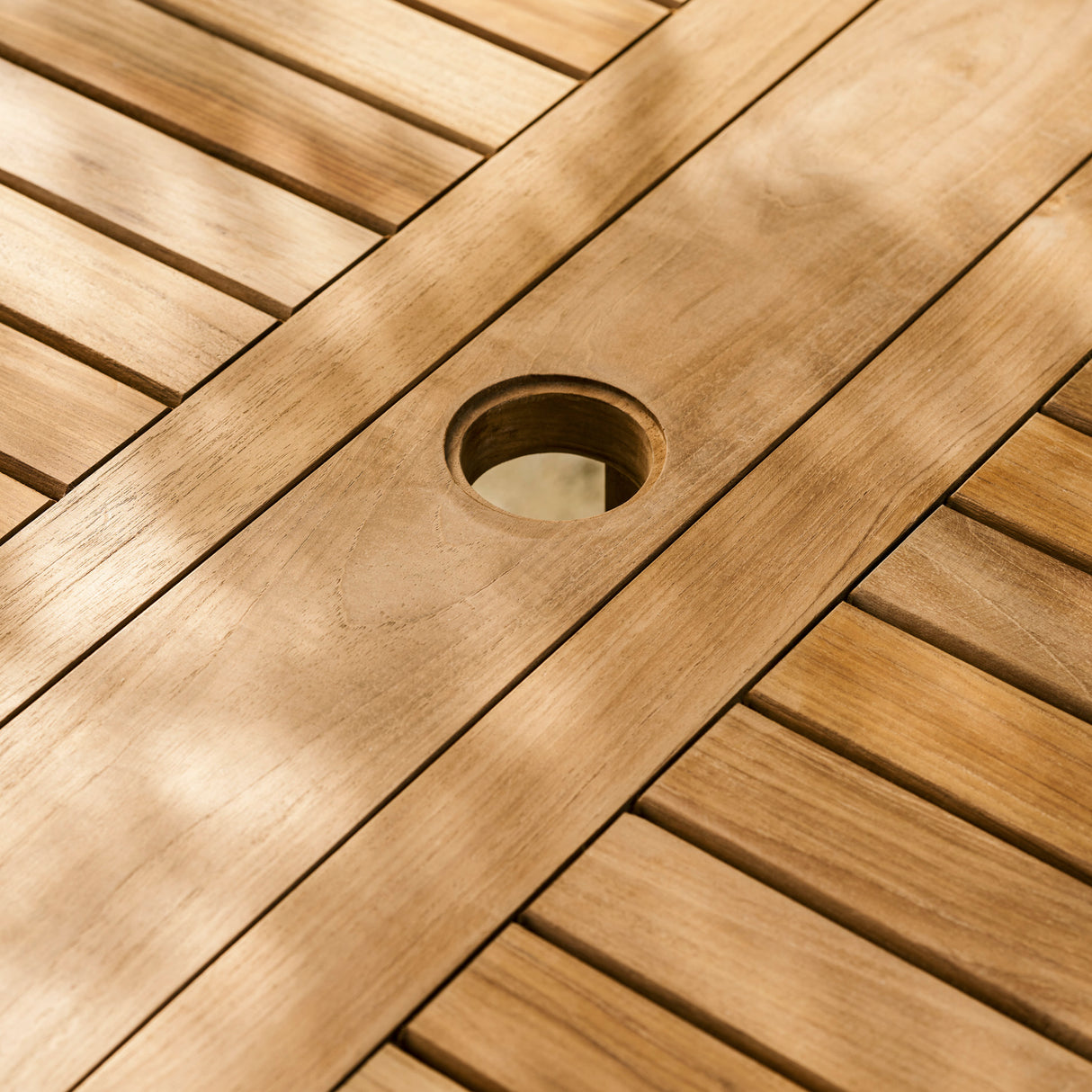 Somerford Folding Dining Table - Teak, Natural