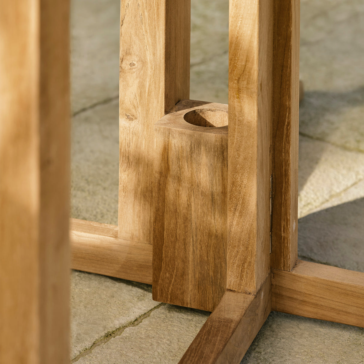 Somerford Folding Dining Table - Teak, Natural