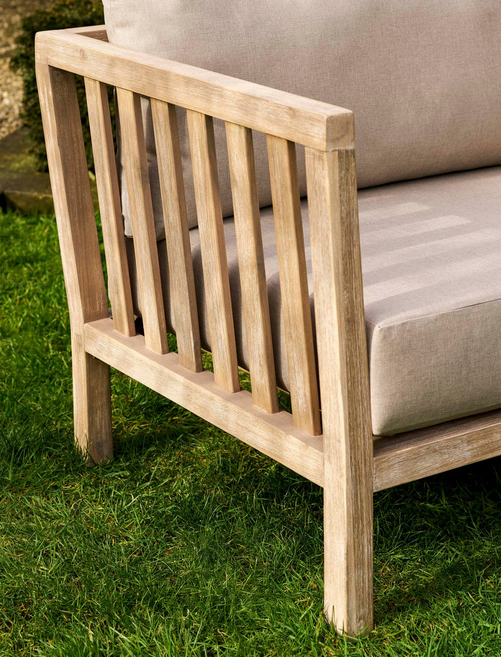 Porthallow Armchairs - Acacia Wood, Natural, Set of 2