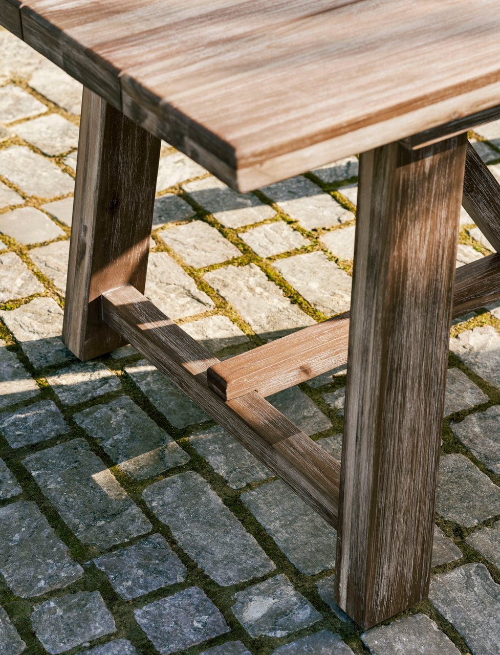Chilford Solid Dining Table - Acacia Wood, Natural, Small