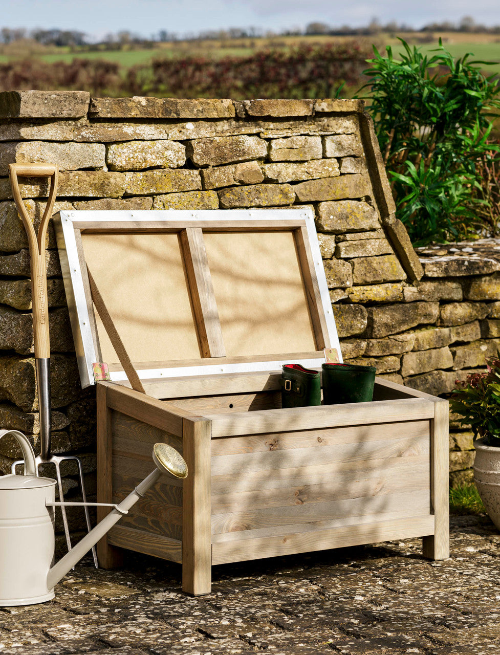 Aldsworth Outdoor Storage Box - Spruce, Natural, Small