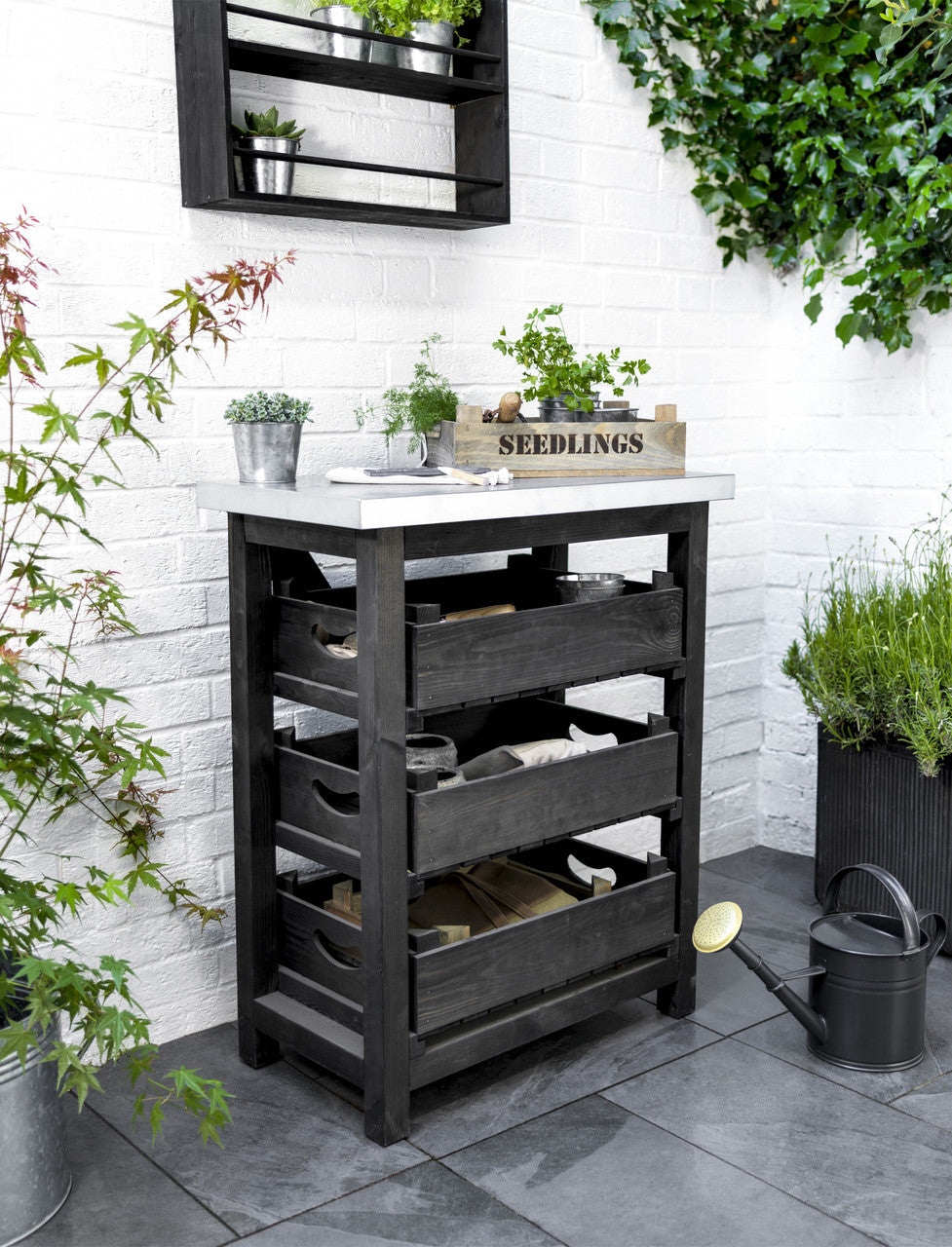 Moreton Shed Unit - Spruce, Black