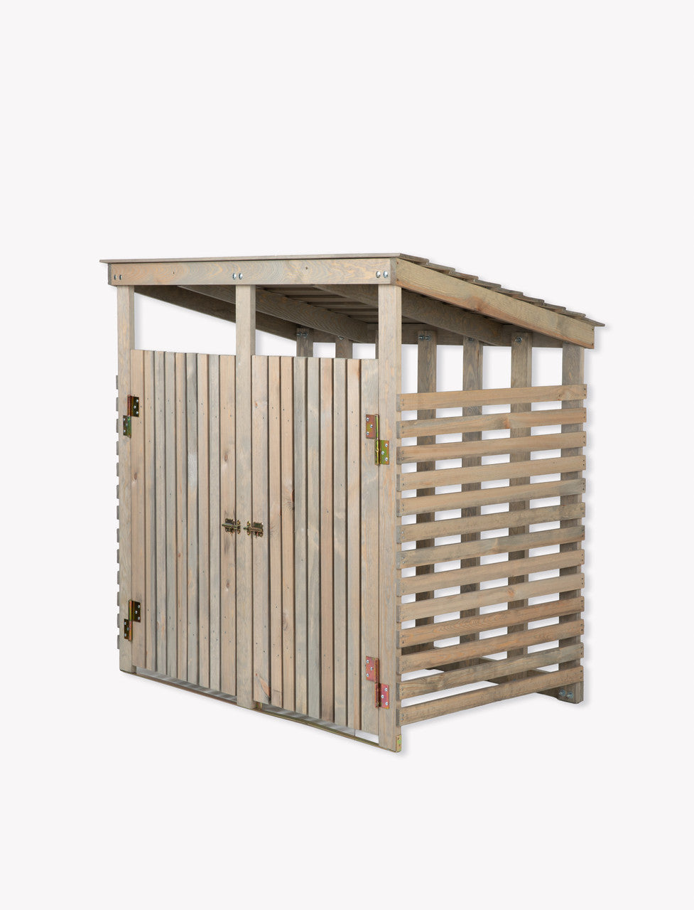 Aldsworth Bin Store Double - Spruce, Natural