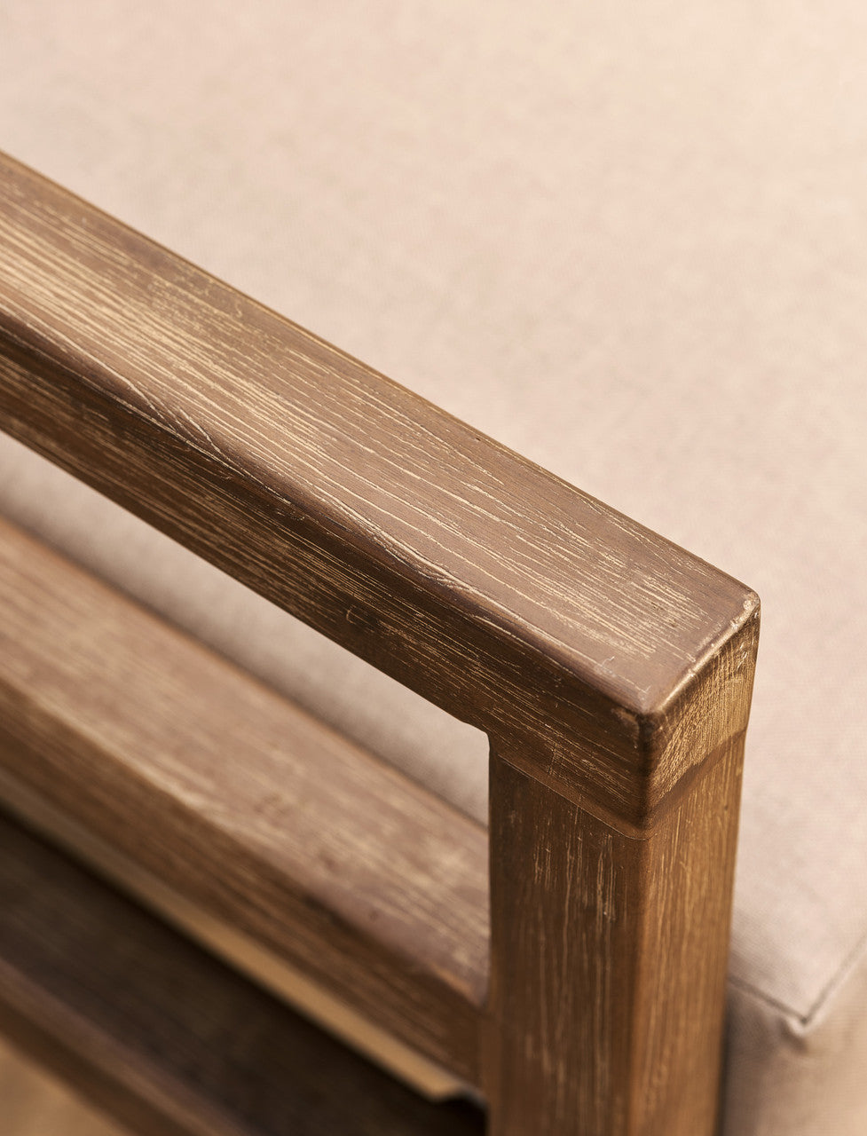 Sandridge Corner Sofa Set - Acacia Wood, Dark Natural