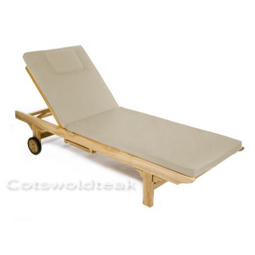 Sun Lounger Cushion Natural