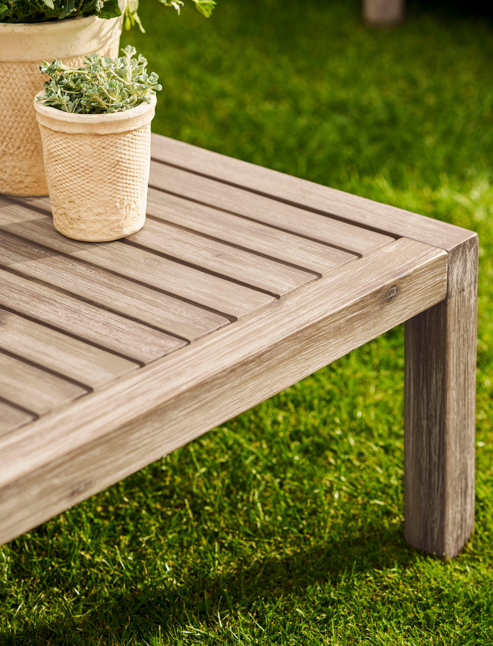 Porthallow Square Coffee Table - Acacia Wood, Natural