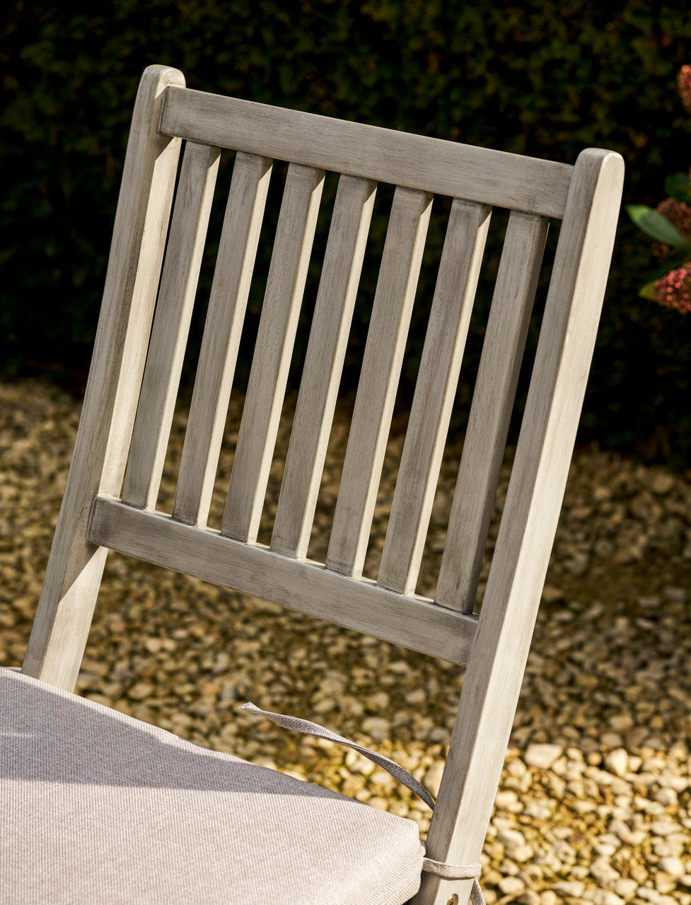 Letcombe 4 Seater Dining Set - Acacia Wood, Whitewash