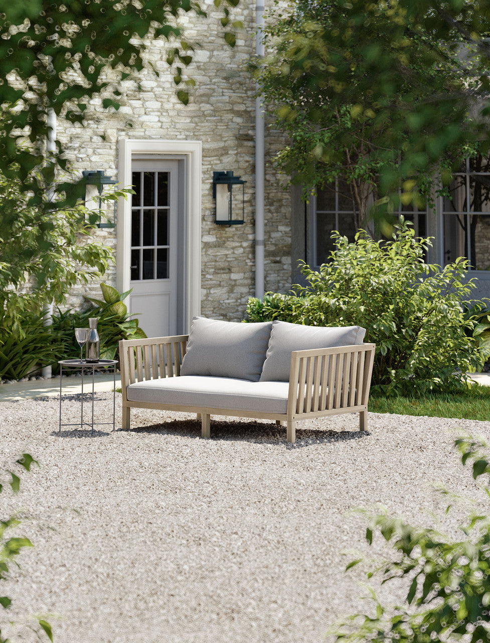 Porthallow Day Bed - Acacia Wood, Natural
