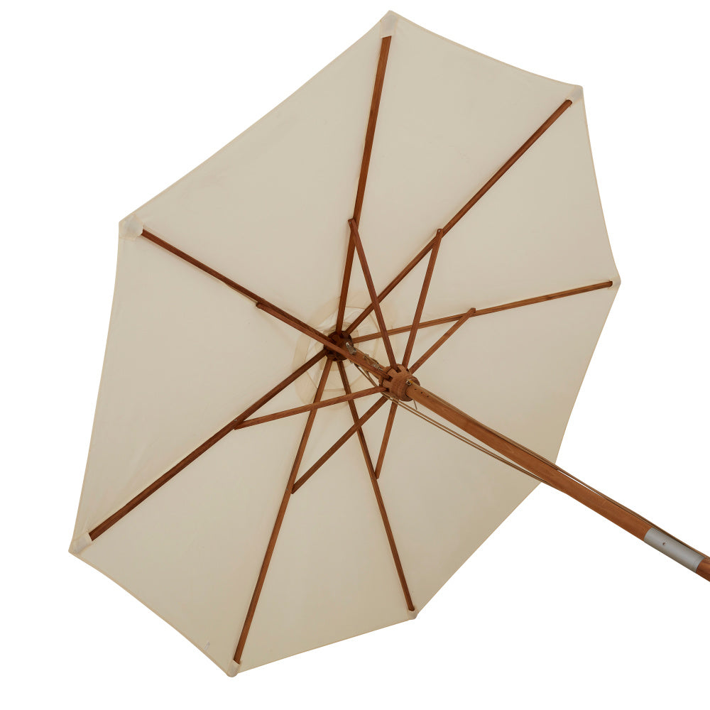 Parasol Teak 3m Natural
