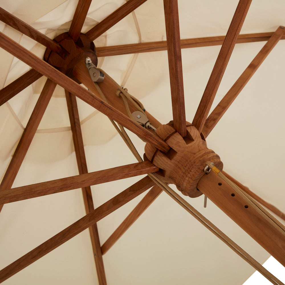 Parasol Teak 2.5m Natural