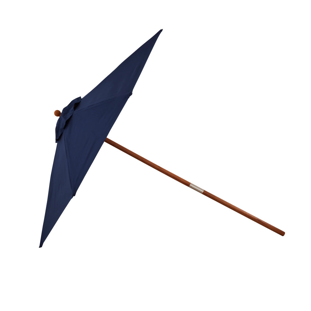 Parasol Teak 2.5m Blue