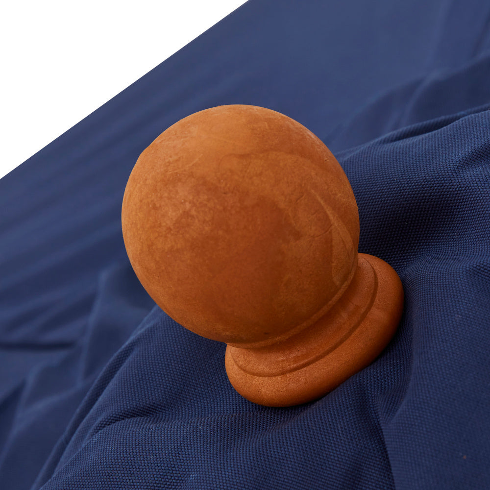 Parasol Teak 2.5m Blue