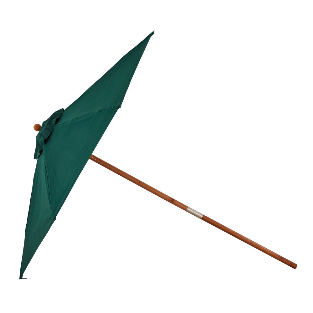 Parasol Teak 3m Green