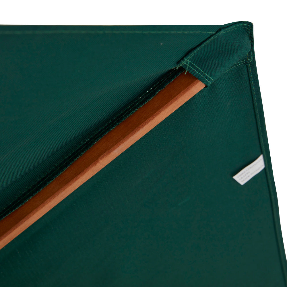 Parasol Teak 3m Green
