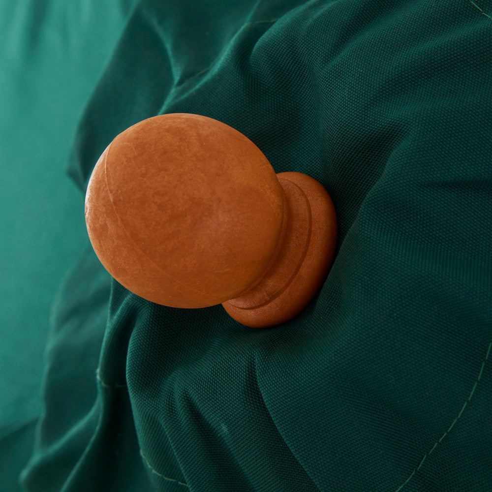 Parasol Teak 3m Green