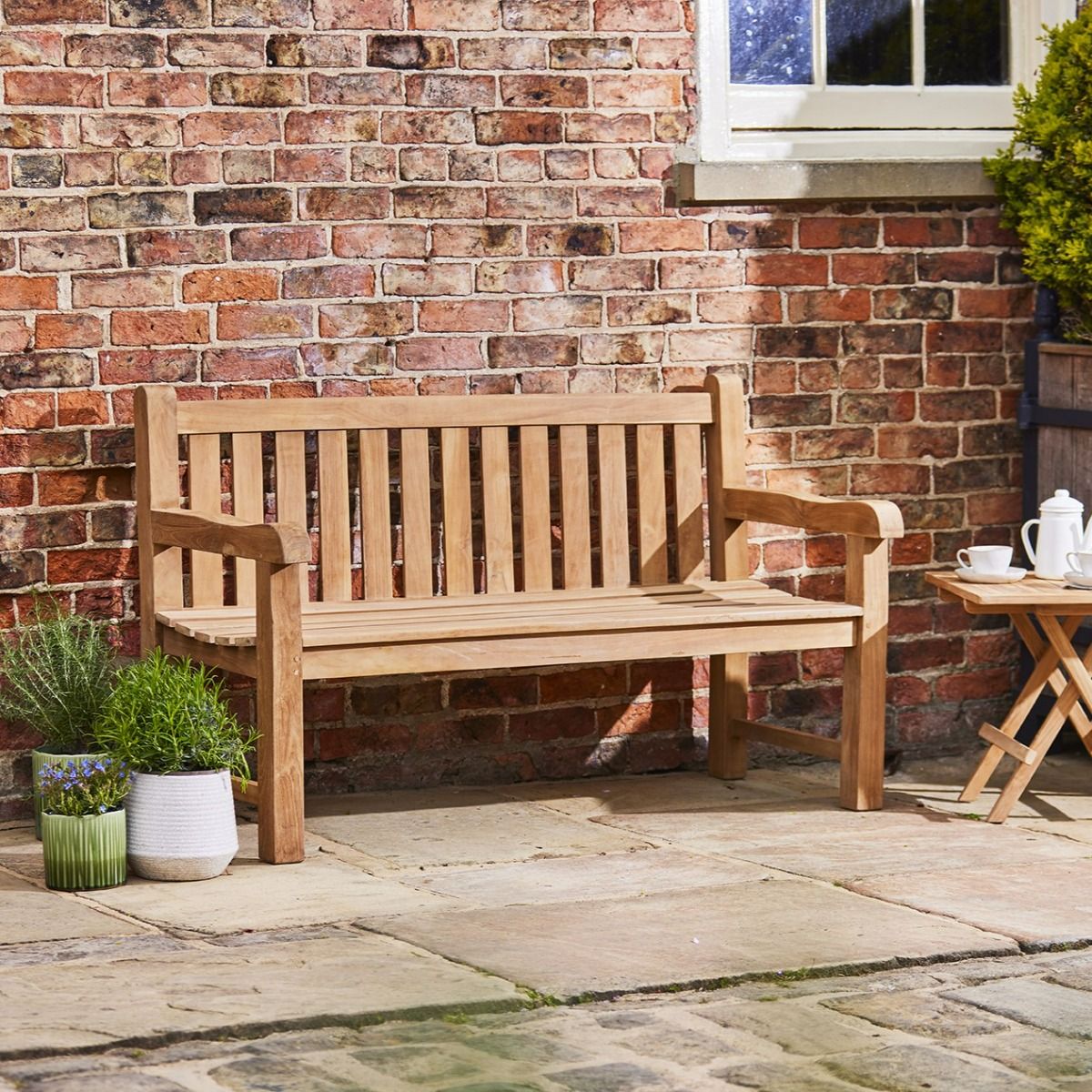 Windsor Teak Bench 3 Seater 150cm