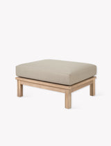 Porthallow Ottoman - Acacia Wood, Natural