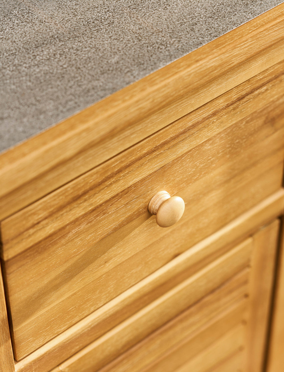 Stonesfield Outdoor Storage Two Doors - Acacia Wood, Natural