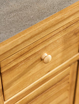 Stonesfield Outdoor Storage Two Doors - Acacia Wood, Natural