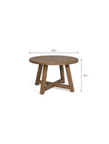 Chilford Solid Round Dining Table - Acacia Wood, Natural