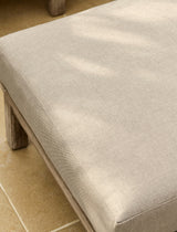 Porthallow Ottoman - Acacia Wood, Natural