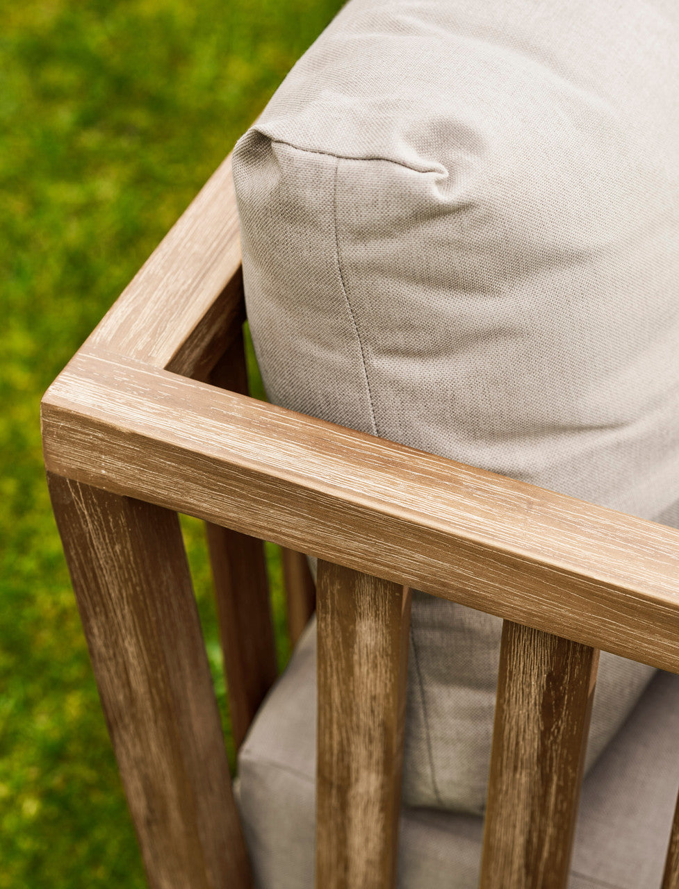 Porthallow Corner Sofa Set - Acacia Wood, Dark Natural
