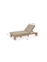 Porthallow Lounger - Acacia Wood, Natural