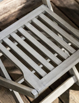 Letcombe Bistro Set - Acacia Wood, Whitewash
